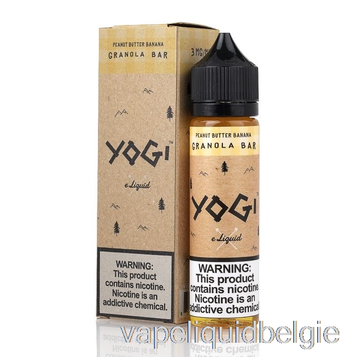 Vape Vloeibare Pindakaas Banaan Mueslireep - Yogi E-vloeistof - 60ml 0mg